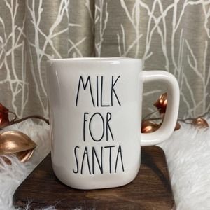 Rae Dunn MILK SANTA CHRISTMAS KITCHEN NEW HTF
